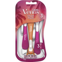 Gillette Venus Smooth Miami 3 gb Epilatori, bikini trimmeri, sieviešu skuvekļi