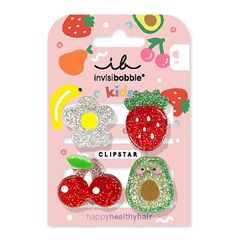 Invisibobble Clipstar Frutti Fun - Skřipeček do vlasů 4 ks