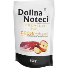 Dolina Noteci Dolina Noteci Pies Pure, gęś z jabłkiem saszetka 500g Suņu barība
