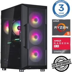 INTOP Ryzen 5 5500 16GB 500SSD M.2 NVME RX580 8GB no-OS Personālie datori