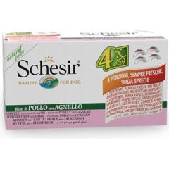 Purina Karma mokra multipack, dla psa, kurczak z jagni�cin� w galarecie, 4x85 g, puszka Suņu barība