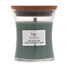 Woodwick Mint Leaves & Oak 85g