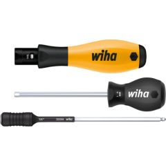 Wiha torque screwdriver set TorqueVario-S Micro ESD (black/yellow, 18 pieces, 0.1 - 0.6Nm) Jaunumi -Dārzam