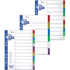 Sadalītājs dokumentiem FORPUS A4 formāts, 1-20, krāsains, bez cipariem Dokumentu arhivēšana