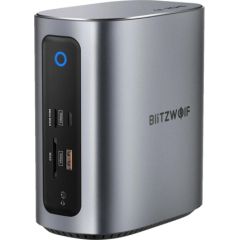 Blitzwolf BW-TH15 17in1 Docking Station 2xHD+DP+4xC+3xUSB 3.0+USB 3.1+C 3.2+C PD+RJ45+micro SD+SD+3.5mm Audio Dokstacijas portatīvajiem datoriem