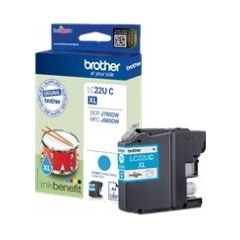 BROTHER LC22UC CYAN INK CART 1200P Tintes printeru izejmateriāli