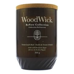 Woodwick ReNew Tomato Leaf & Basil 184.0g Smaržas - NESAKĀRTOTS