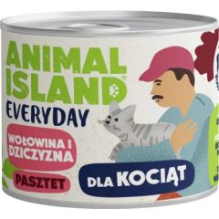 ANIMAL ISLAND Everyday Beef and game for kittens - wet cat food - 185g