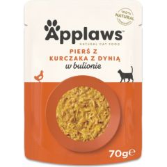 APPLAWS Chicken breast with pumpkin in broth - wet cat food - 70g
