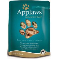 APPLAWS Natural Cat Food Tuna and whole anchovy - wet cat food - 70g