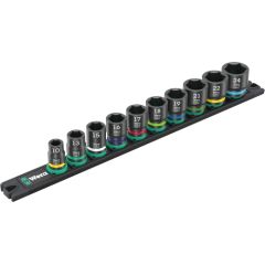 Wera 9607 Nut magnetic strip B Impaktor 1 socket wrench set 3/8 (black/green, 10 pieces, for impact wrenches) Jaunumi -Dārzam