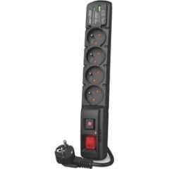 Acar F4 USB A+C surge protection cable (fast charger) 5m ; black