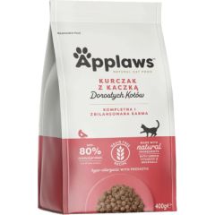 APPLAWS Adult Chicken with duck - dry cat food - 400g Kaķu sausā barība