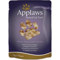 APPLAWS Natural Cat Food Chicken with rice - wet cat food - 70g