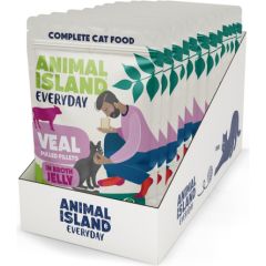 ANIMAL ISLAND Everyday Jelly Veal - wet cat food - 12 x 85g