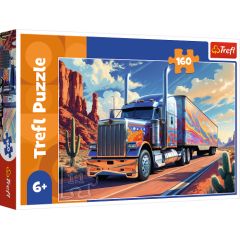 TREFL Puzzle Kravas automašīna uz ceļa, 160 gab. Puzles