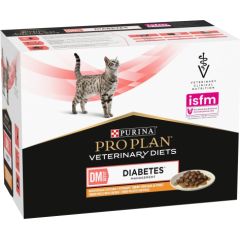PURINA Pro Plan Veterinary Diets DM St/Ox Diabetes Management - wet cat food - 10 x 85g Barība
