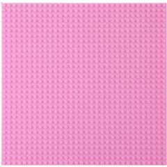 Leantoys Płyta Plansza Konstrukcyjna Do Klocków Budowania Różowa 40x40cm Mašīnas un piederumi