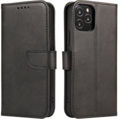 Hurtel   Magnet Case elegant case cover cover with a flap and stand function OnePlus Nord N200 5G black Neoriģinālie Maciņi