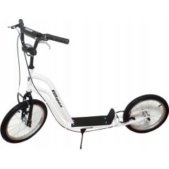 Hulajnoga dla Dzieci Dziecięca Dwukołowa Miejska Biała KUBISPORT 90 kg Jaunumi - Sports