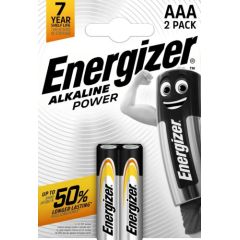 Sārmu baterija LR03 (AAA, E92) 1,5 V Alkaline Power Energizer 2 gab. blisteris Baterijas un akumulatori