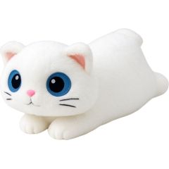 Leantoys Pluszowa Maskotka Przytulanka Kot Duże Oczy Biały 45cm EDUKAMP Mīkstās rotaļlietas
