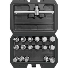 Uzgaļu komplekts Yato YT-0599; 18 gab. Piederumi urbjiem