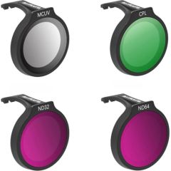 SUNNYLIFE set of four filters for DJI Neo MCUV+CPL+ND32+ND64 Sporta kameru aksesuāri