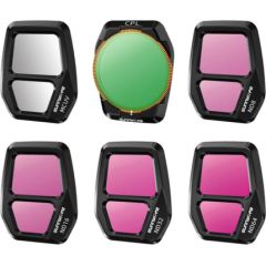 Sunnylife A3S-FI929 6pcs Mix filter set for AIR 3S Sporta kameru aksesuāri