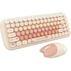 MOFII Candy New 2.4G Wireless Keyboard + Mouse Set (Orange) Klaviatūras