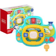 Interactive steering wheel for children (blue) Huanger HE0541