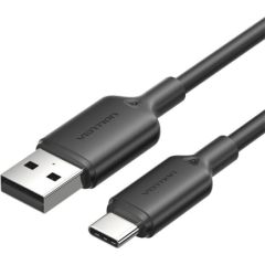 USB 2.0 A to USB-C 3A cable Vention CTQBF 1M (black) Data USB kabeļi
