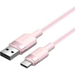 USB 2.0 A to USB-C 3A Vention CTNPF 1M cable (pink) Data USB kabeļi