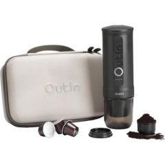 Outin Nano 7500mAh Portable Coffee Maker Set (Gray) + Protective Case Kafijas aparāti