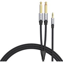 Audio cable mini jack 3.5mm to 2x jack 6.35mm male Vention BARHL 10m Dažādi vadi