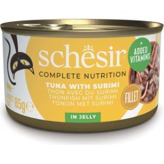 Agras Pet Foods SCHESIR in jelly Tuna with surimi - wet cat food - 85 g Kaķu konservi