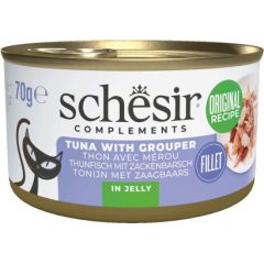 Agras Pet Foods SCHESIR Tuna with grouper in jelly - wet cat food - 70g Консервы кошек