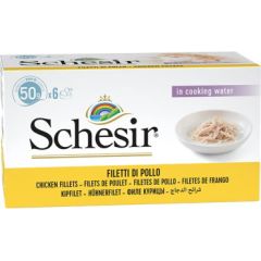 Agras Pet Foods SCHESIR Chicken fillets in broth - wet cat food - 6x50g Kaķu konservi