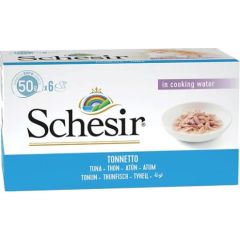 Agras Pet Foods SCHESIR in cooking water Tuna - wet cat food - 6 x 50 g Kaķu konservi