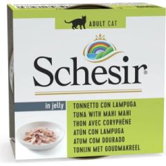 Agras Pet Foods SCHESIR in jelly Tuna with mahi mahi - wet cat food - 85 g Kaķu konservi