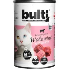 BULTI Rich in beef - wet cat food - 400g Консервы кошек