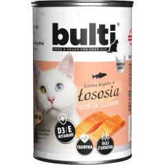 BULTI Rich in salmon - wet cat food - 400g Консервы кошек