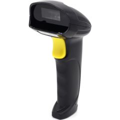 Qoltec 50853 Laser barcode scanner 1D | 2D | Black Svītrkodu skeneri (barcode scanners)