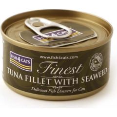 Fish4dogs FISH4CATS Tuna fillet with seaweed - wet cat food - 70g Kaķu konservi