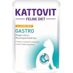 KATTOVIT Feline Diet Gastro Chicken with rice - wet cat food - 85g