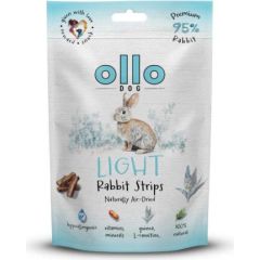 OLLO Air-Dried Light Rabbit strips - dog treat - 80g