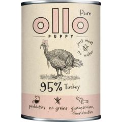 OLLO Puppy Pure Turkey - wet dog food - 850 g