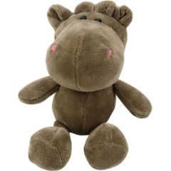 Leantoys Pluszowa Maskotka Przytulanka Hipopotam Z Przyssawką Brązowy 23 x 12 cm LEAN TOYS