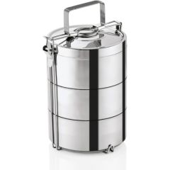 IZOLĒTS PĀRTIKAS TRAUKS, 3 TRAUKI KATRS 900ML, D16/H28CM, SUDRABA KR., N/T, WAS Citi virtuves piederumi