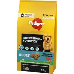 PEDIGREE Professional Nutrition Adult with beef and vegetables, medium and large breeds - dry dog food - 12 kg